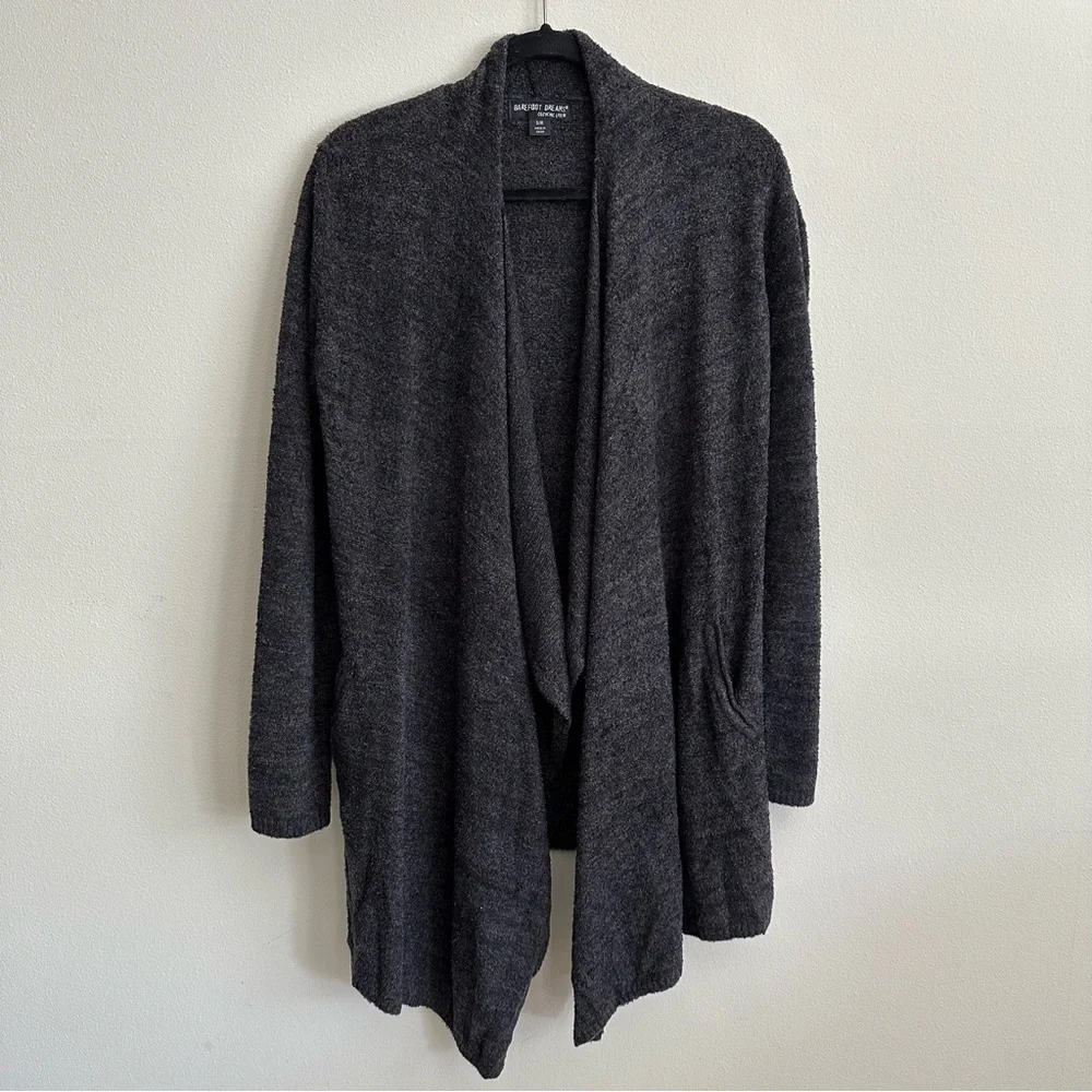 BAREFOOT DREAMS CozyChic Lite Island Wrap Grey Small Medium - Picture 4 of 13